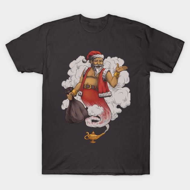 Santa Genie T-Shirt by Kelelowor